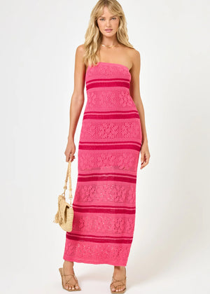 Rosalia Dress in Cali Bloom Stripe - LSpace