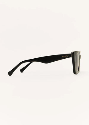 Feel Good Polarized Sunglasses in Polished Black - Z Supply