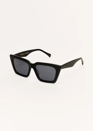 Feel Good Polarized Sunglasses in Polished Black - Z Supply