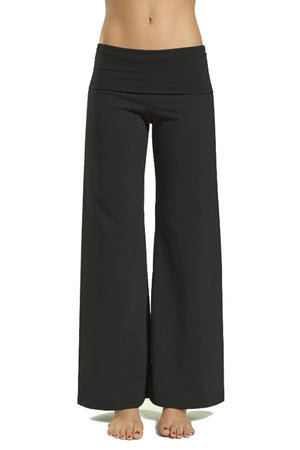 Hard Tail Forever - Wide Leg Roll Down Pants (W-326, Black)