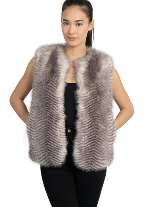 Jett Vest in Gray - Love Token