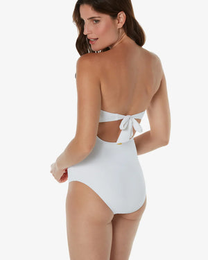 Helen Jon White Classic Bandeau One Piece