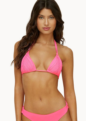 Isla Triangle Top in Vivid Pink - PQ Swim