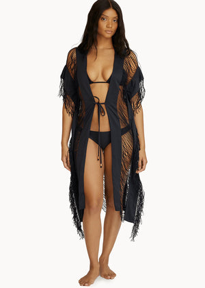 Monique Tie Kimono in Midnight - PQ Swim