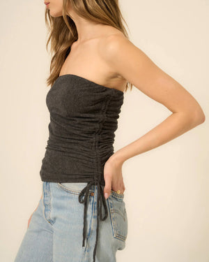 Project Social T Sun Drenched Ruched Tube Top