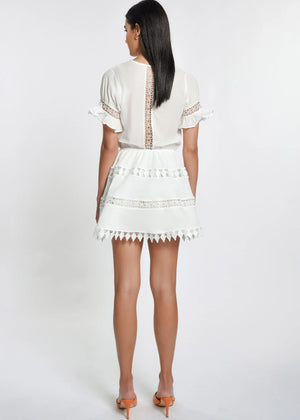 Ora Dress in White - Peixoto