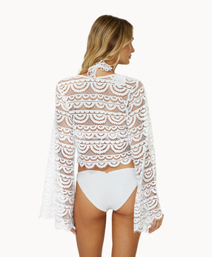 Noah Crop top white-PQ Swim