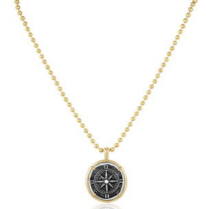 compass coin necklace- Sahira