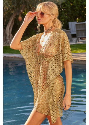 Lustre Tunic in Gold - Becca