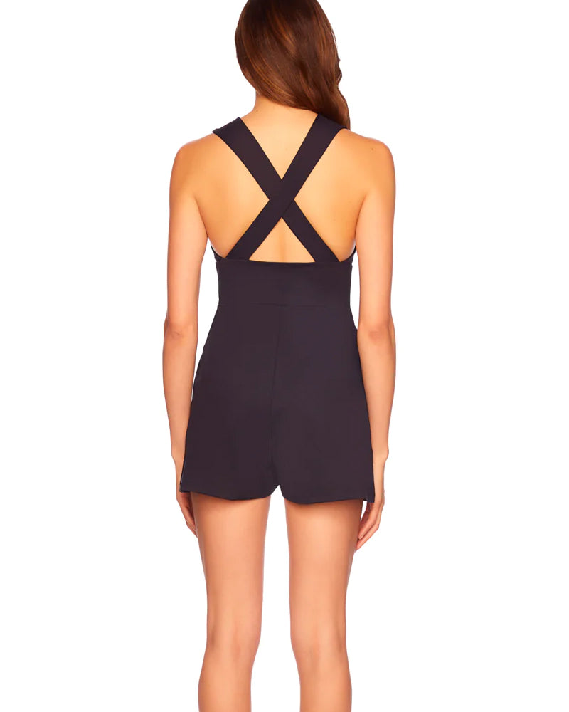 Susana Monaco Midnight Low V X-Back Romper - Londo Mondo