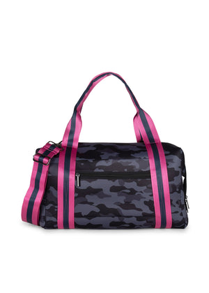 Haute Shore - Morgan Epic Weekender Bag (Navy Camo w/Pink & Navy Stripes) alt view 1