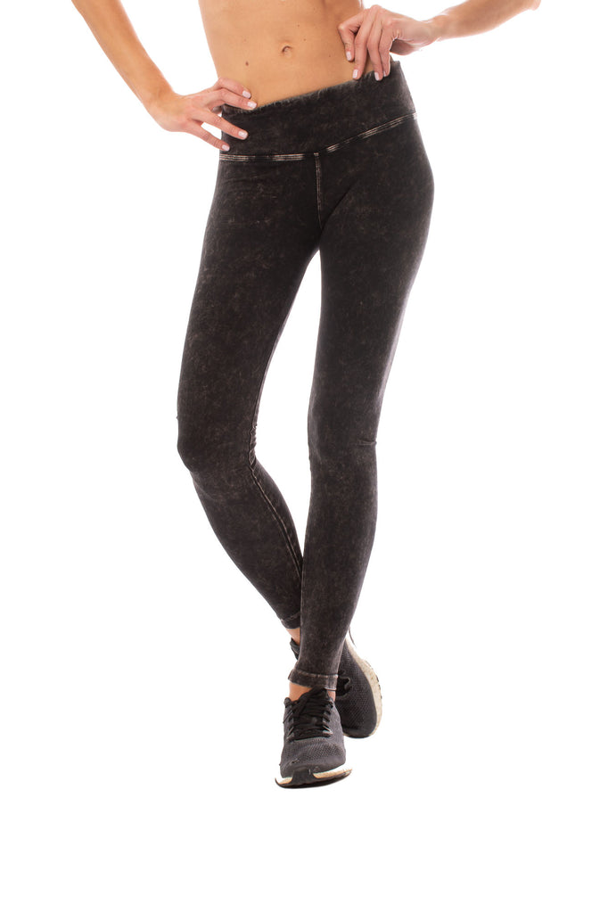 Hard Tail Forever - Flat Waist Ankle Legging (W-452, Black Mineral Was -  Londo Mondo