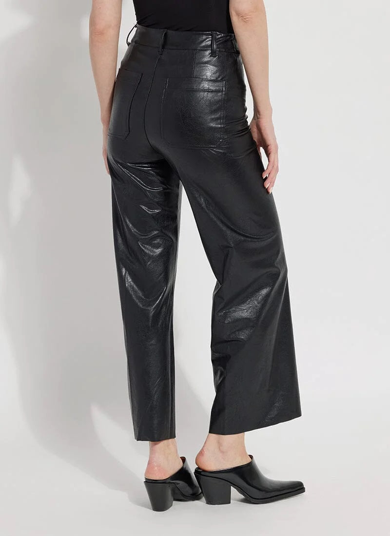 The Perfect Faux Leather Black Trousers for $79.99 — The Glow Girl