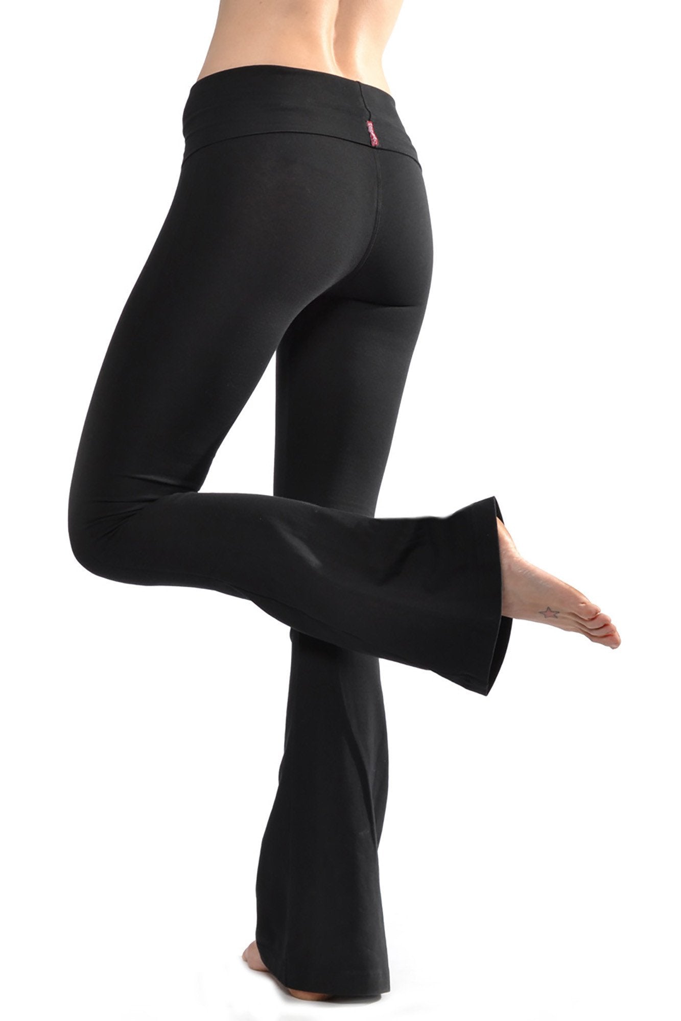 Hard Tail Ruched Waist Wide Leg Yoga Pants at